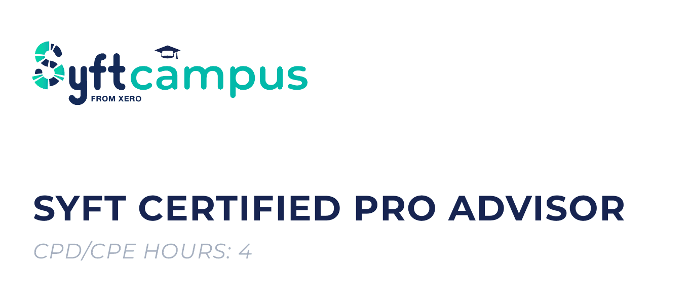 Syft Certified Pro Advisor badge